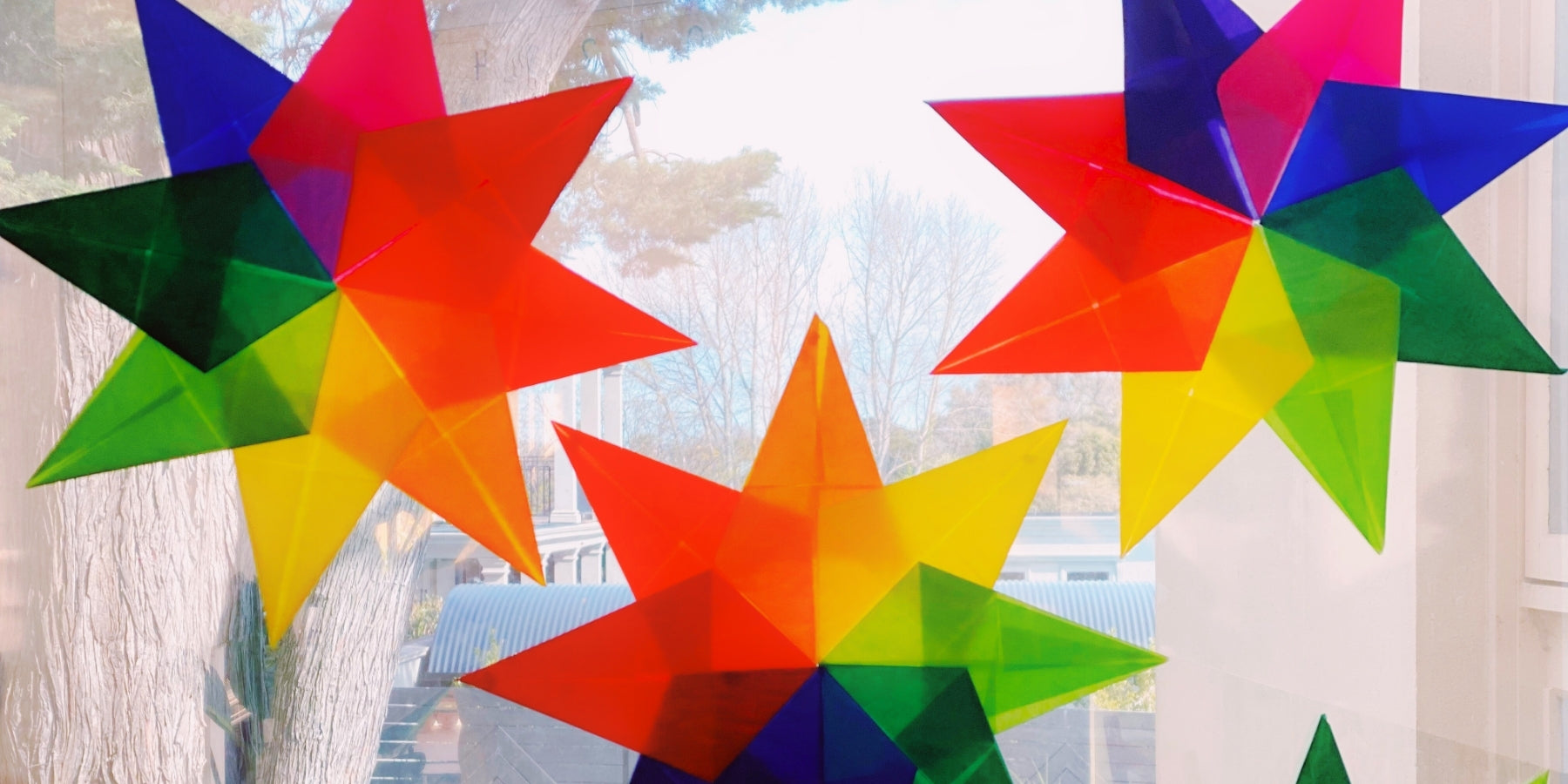 Create Waldorf Rainbow Window Stars