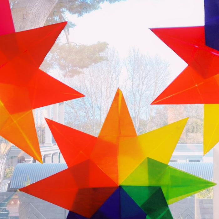 Create Waldorf Rainbow Window Stars