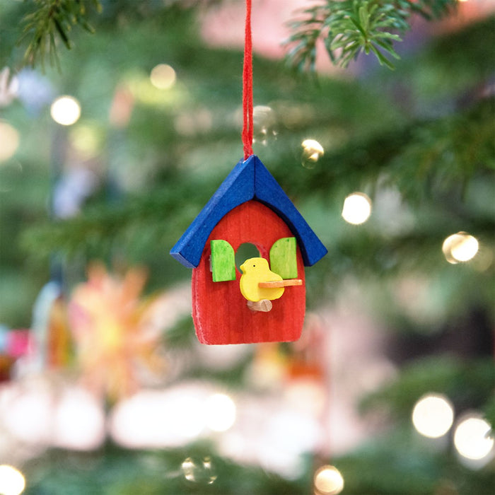 43340 Graupner Tree Ornament Bird House Set of 6 02