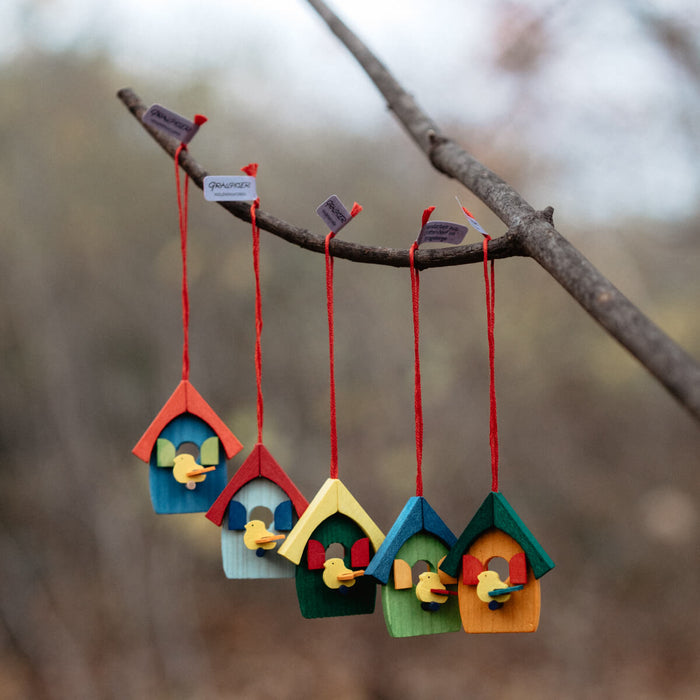 43340 Graupner Tree Ornament Bird House Set of 6 