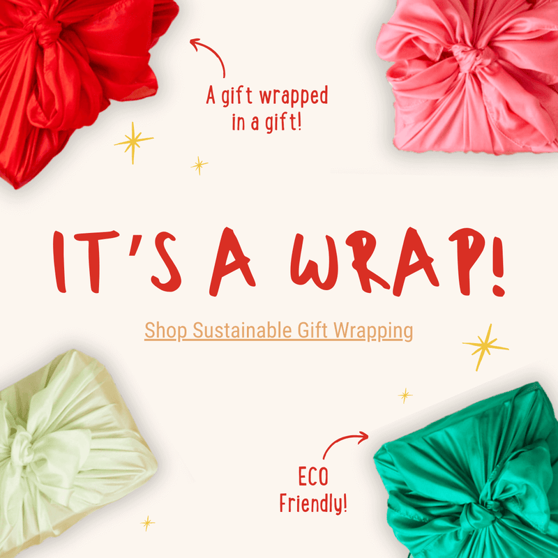 Sustainable gift wrapping with play silks from Oskar's Wooden Ark in Australia