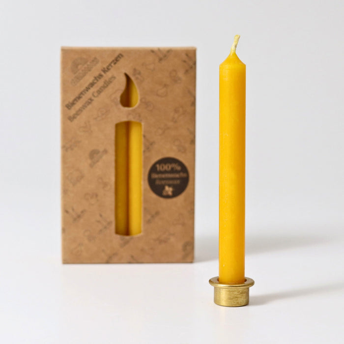 Grimm's Candles Amber 10% Beeswax Pack of 12 (2023)