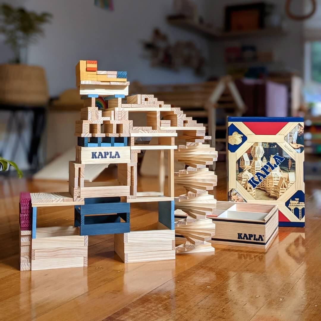 Exploring construction opportunities with KAPLA wooden building planks from Oskar's Wooden Ark in Australia