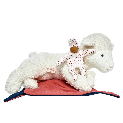 Kathe Kruse Stuffed Soft Animal Lamb with Small Waldorf Doll Baby Comforter from Australia