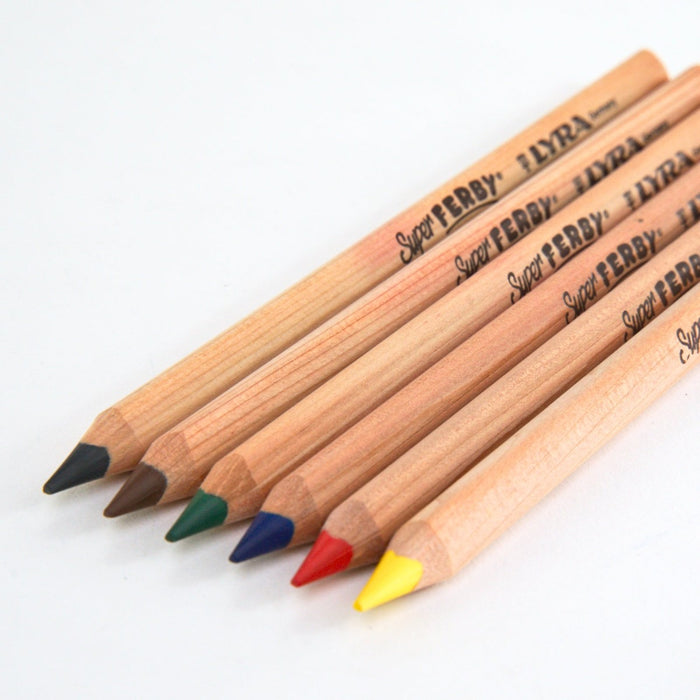 LYRA Super Ferby Unlacquered Coloured Pencils 6  Pieces from Australia