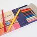 Mercurius Triangular 2 in 1 Watercolour Pencils 12 assorted colours in cardboard sleeve with paint brush from Australia