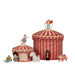 OENBAS-CIR-RE-O Circus Tent Toy Basket – Red & Straw