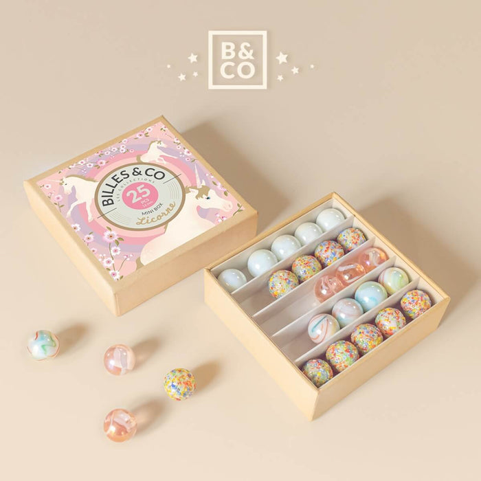 MINIBOX-02 Billes & Co. Marbles Mini Box - Unicorn