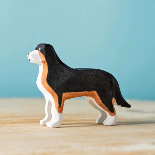 BumbuToys Handcrafted Wooden Animal Bernese Mountain Dog from Australia