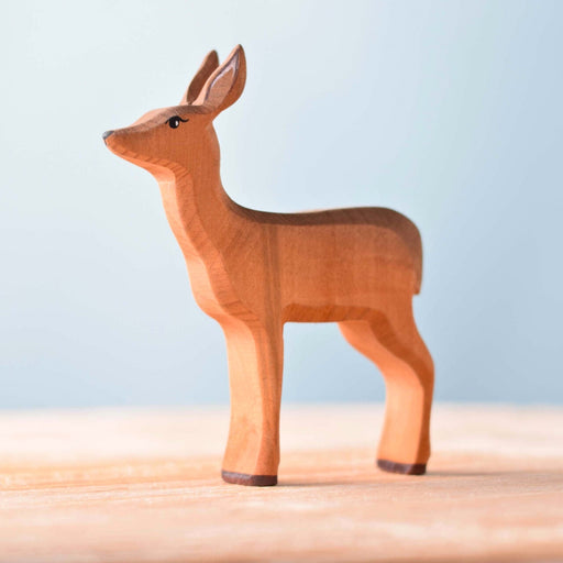 BumbuToys Handcrafted Wooden Animal Deer Doe from Australia