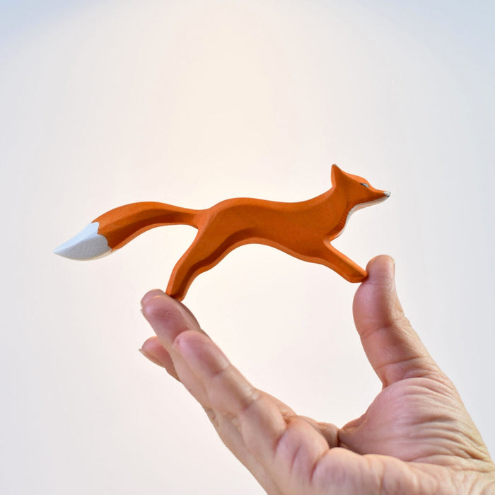 BumbuToys Handcrafted Wooden Animal Fox Running from Australia