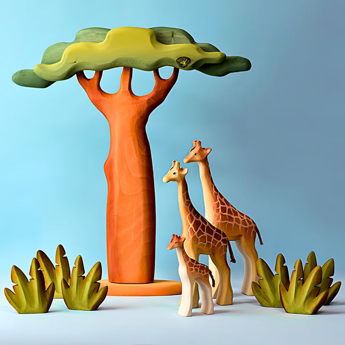 BumbuToys Handcrafted Wooden Tree Baobab Tall from Australia