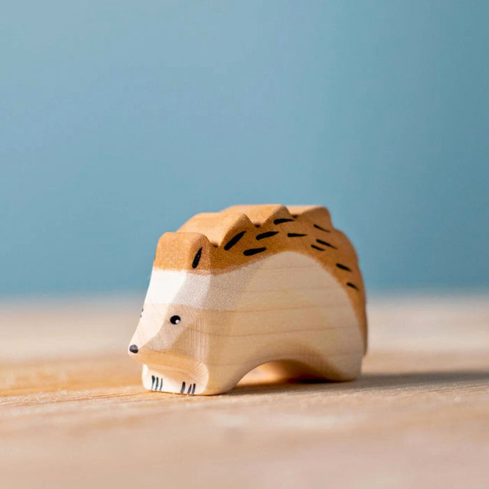 BumbuToys Handcrafted Wooden Animal Hedgehog from Australia 