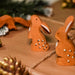 BumbuToys Handcrafted Wooden Animal Curious Rabbit from Australia in a small-world play setting