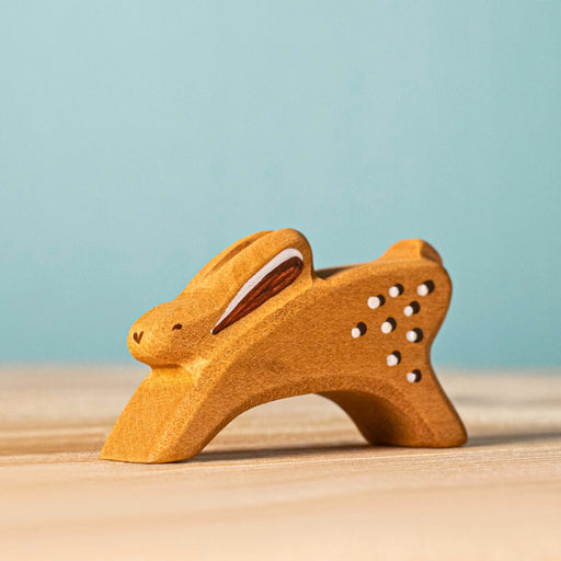 BumbuToys Handcrafted Wooden Animal Running Rabbit from Australia