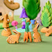 BumbuToys Handcrafted Wooden Animal Sitting Rabbit from Australia in a small-world play setting