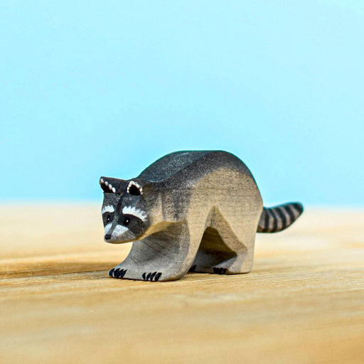 BumbuToys Wooden Animal Figure Raccoon for Small World Play from Australia