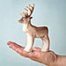 BumbuToys Handcrafted Wooden Reindeer for Small World Play from Australia