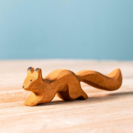 BumbuToys Handcrafted Wooden Animal Running Squirrel from Australia 
