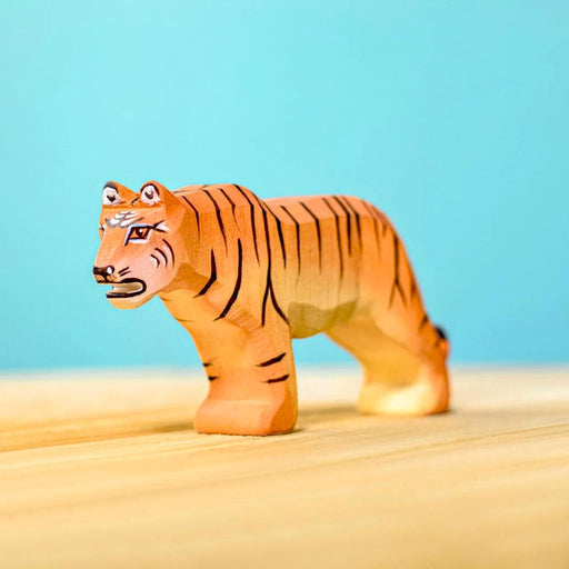 BumbuToys Handcrafted Wooden Animal Tiger from Australia