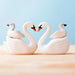 BumbuToys Handcrafted Wooden Bird Baby Swan Family from Australia
