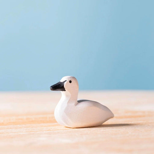 BumbuToys Handcrafted Wooden Bird Baby Swan Cygnet from Australia