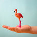 BumbuToys Handcrafted Wooden Bird Flamingo for Small World Play from Australia