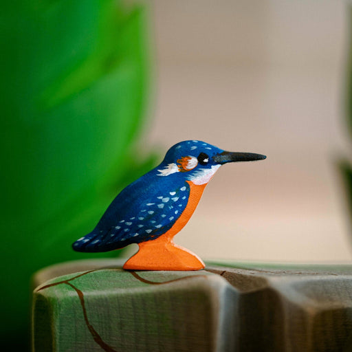 BumbuToys Handcrafted Wooden Bird Kingfisher from Australia