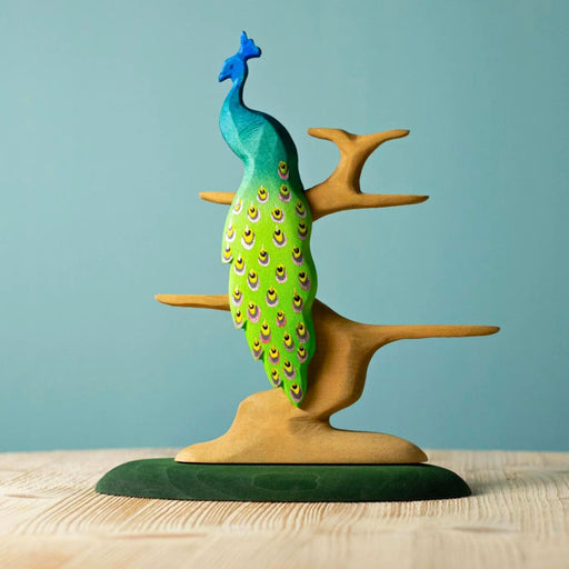 BumbuToys Handcrafted Wooden Bird Peacock from Australia