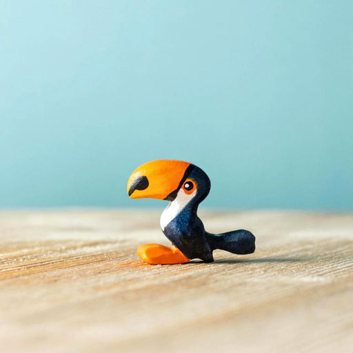 BumbuToys Handcrafted Wooden Bird Baby Toucan from Australia