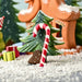 BumbuToys Handcrafted Wooden Christmas Figure Candy Cane for Small World Play from Australia