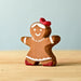 BumbuToys Handcrafted Wooden Christmas Figure Gingerbread Cookie Girl for Small World Play from Australia