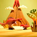 BumbuToys Handcrafted Wooden Dinosaur Spinosaurus for Small World Play from Australia