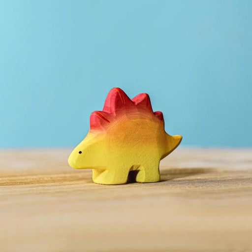 BumbuToys Handcrafted Wooden Dinosaur Baby Stegosaurus from Australia