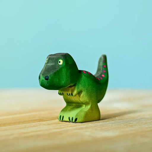 BumbuToys Handcrafted Wooden Dinosaur Baby T-Rex from Australia