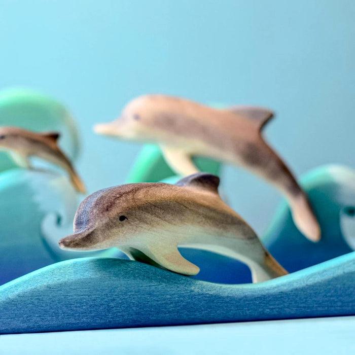 BumbuToys Handcrafted Wooden Dolphins Set from Australia