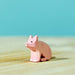 BumbuToys Handcrafted Wooden Farm Animal Piglet Sitting from Australia