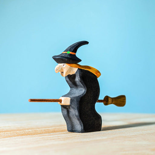 BumbuToys Handcrafted Wooden Witch Figure from Australia