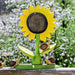 BumbuToys Large Handcrafted Wooden Figure Sunflower for Small World Play from Australia