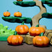 BumbuToys Handcrafted Wooden Plant Figures Pumpkins Set of 3 in a small-world play setting from Australia