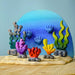 BumbuToys Handcrafted Wooden Figure Seaweed Giant Kelp from Australia in a small-world play setting