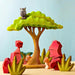 BumbuToys Large Handcrafted Wooden Acacia Tree for Small World Play from Australia