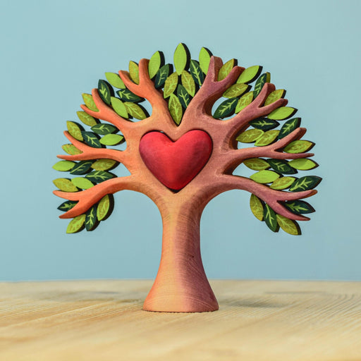 BumbuToys Handcrafted Wooden Heart Tree from Australia 