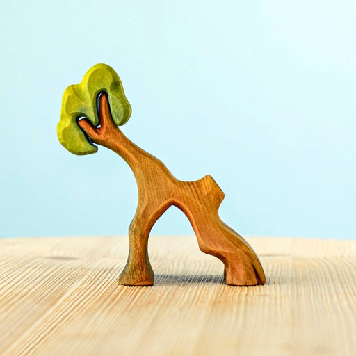 BumbuToys Handcrafted Hollow Tree for Small World Play from Australia