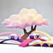 BumbuToys Handcrafted Wooden Tree Winter Lilac Japanese Maple from Australia in a small-world play setting