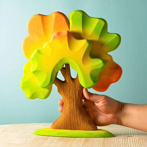 BumbuToys Handcrafted Wooden Tree Oak Large Autumn from Australia