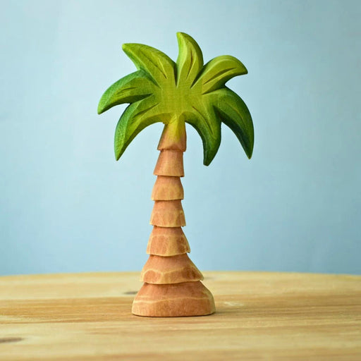 BumbuToys Handcrafted Wooden Tree Small Palm for Small World Play from Australia