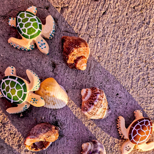 BumbuToys Handcrafted Wooden Baby Turtles from Australia