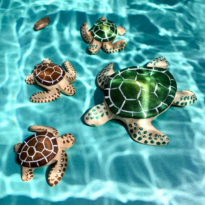 BumbuToys Handcrafted Wooden Turtles from Australia