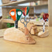 Drei Blatter Handmade Animal Wooden Holders for Pencils, Pens, and Scissors from Australia